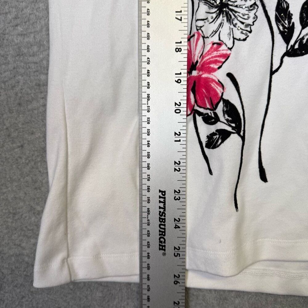 Vintage Quacker Factory Jeanne Bice Women’s M White Floral Embroidered Cardigan - Picture 2 of 7